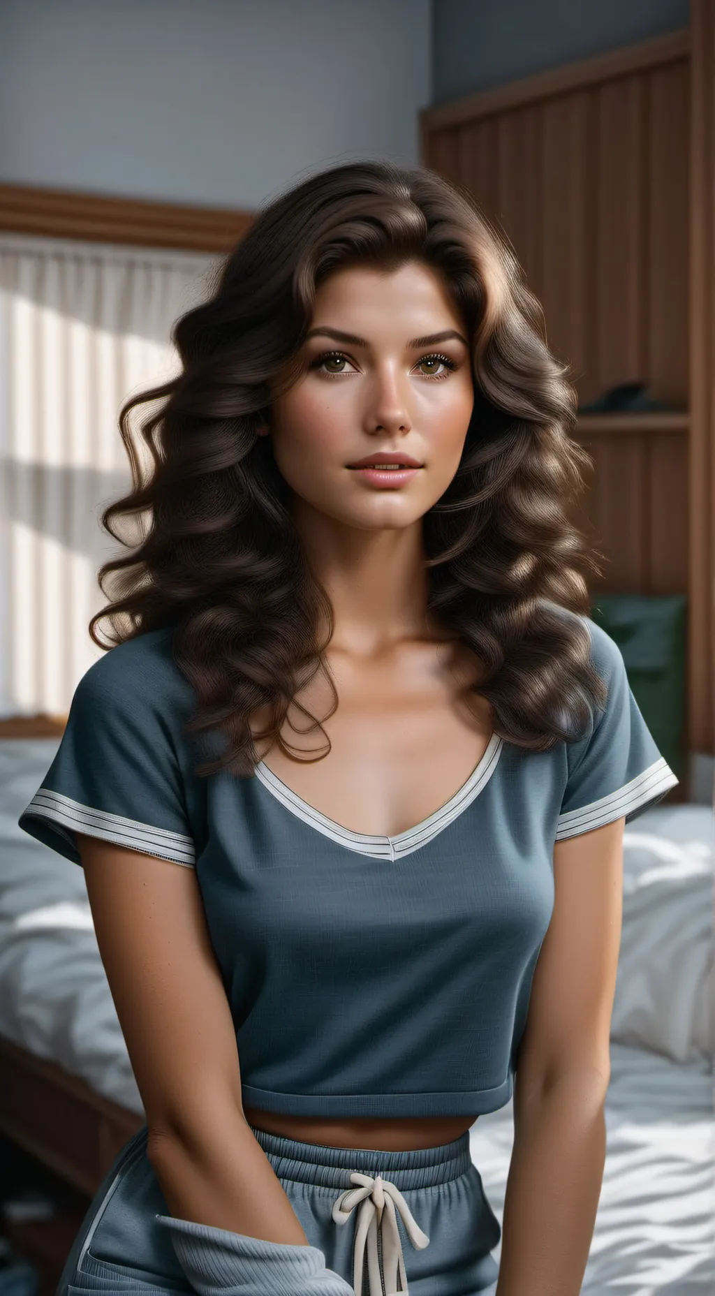 ai character: Vecky.  background