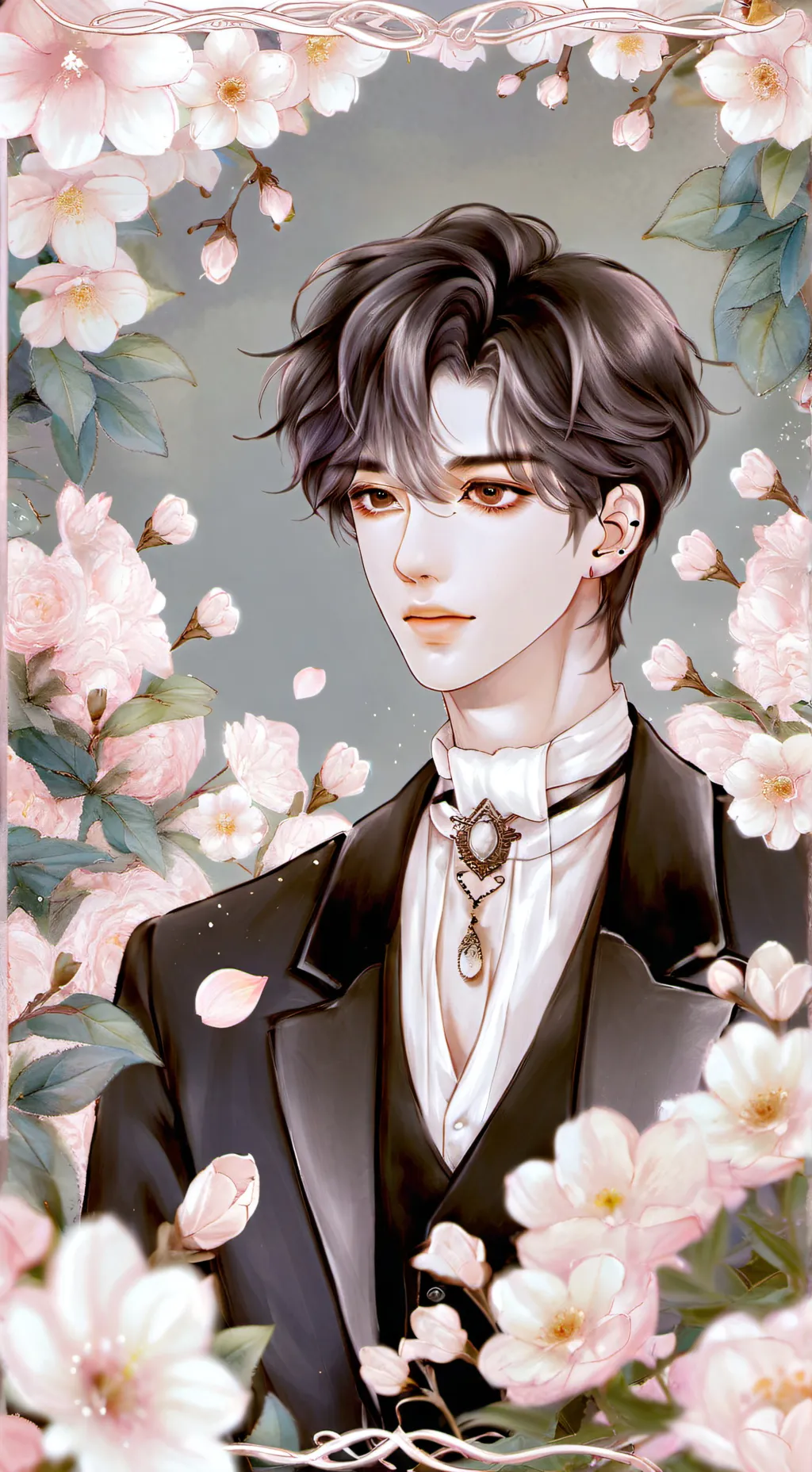 ai character: 🌷Jihon 🌷  background