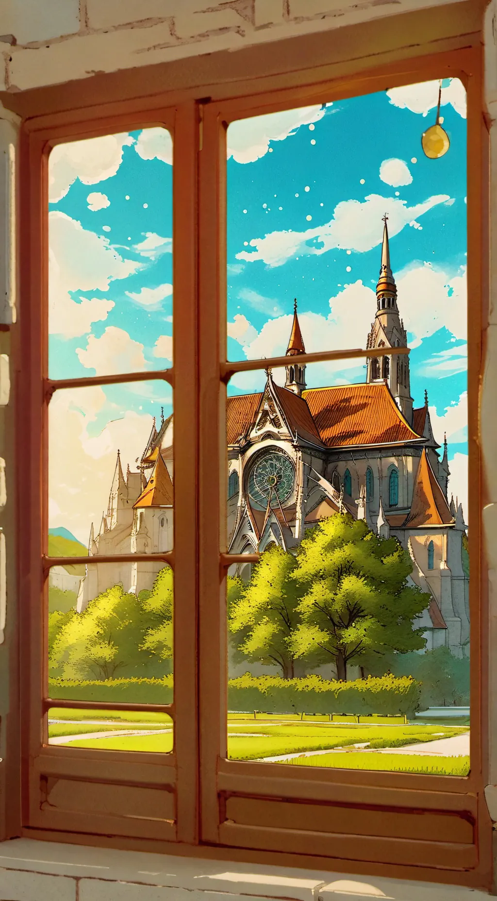 ai character: The magic Scholl background