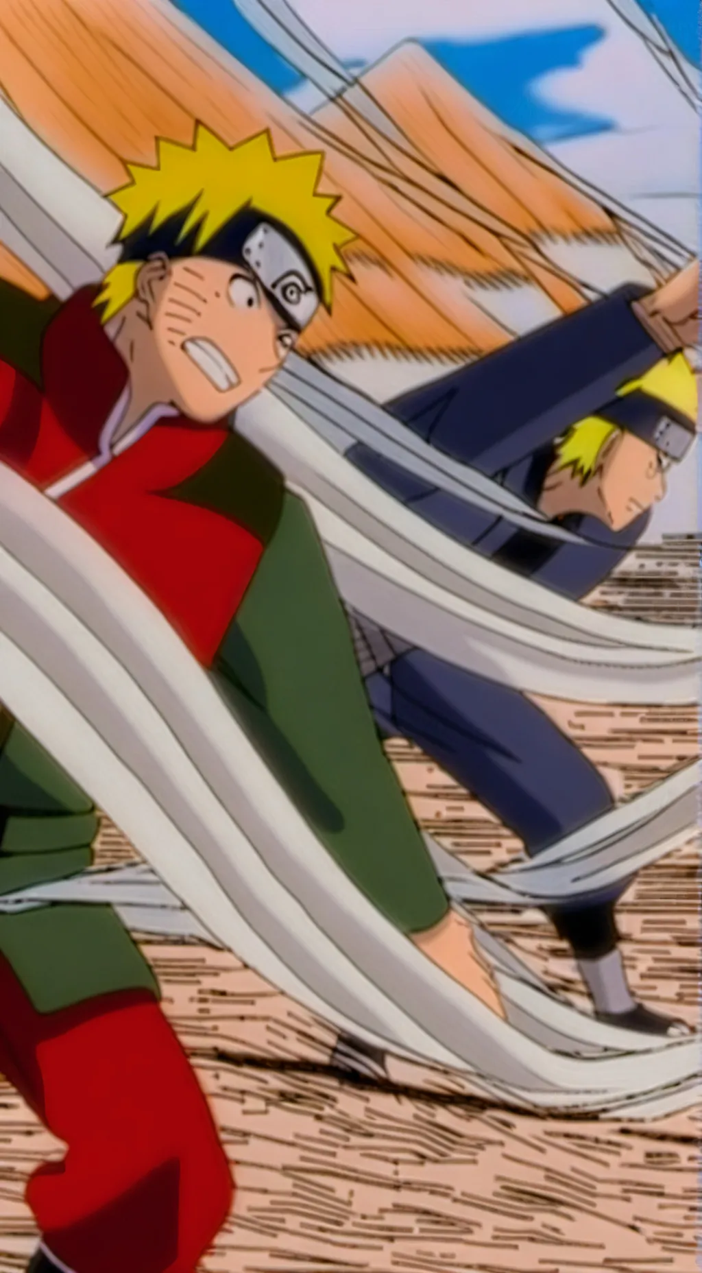 ai character: old Naruto  background