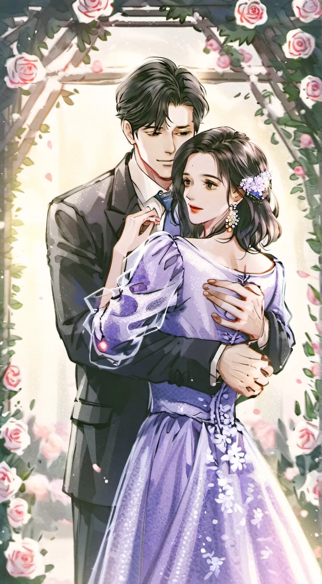 ai character: Daniel and Evelyn  background