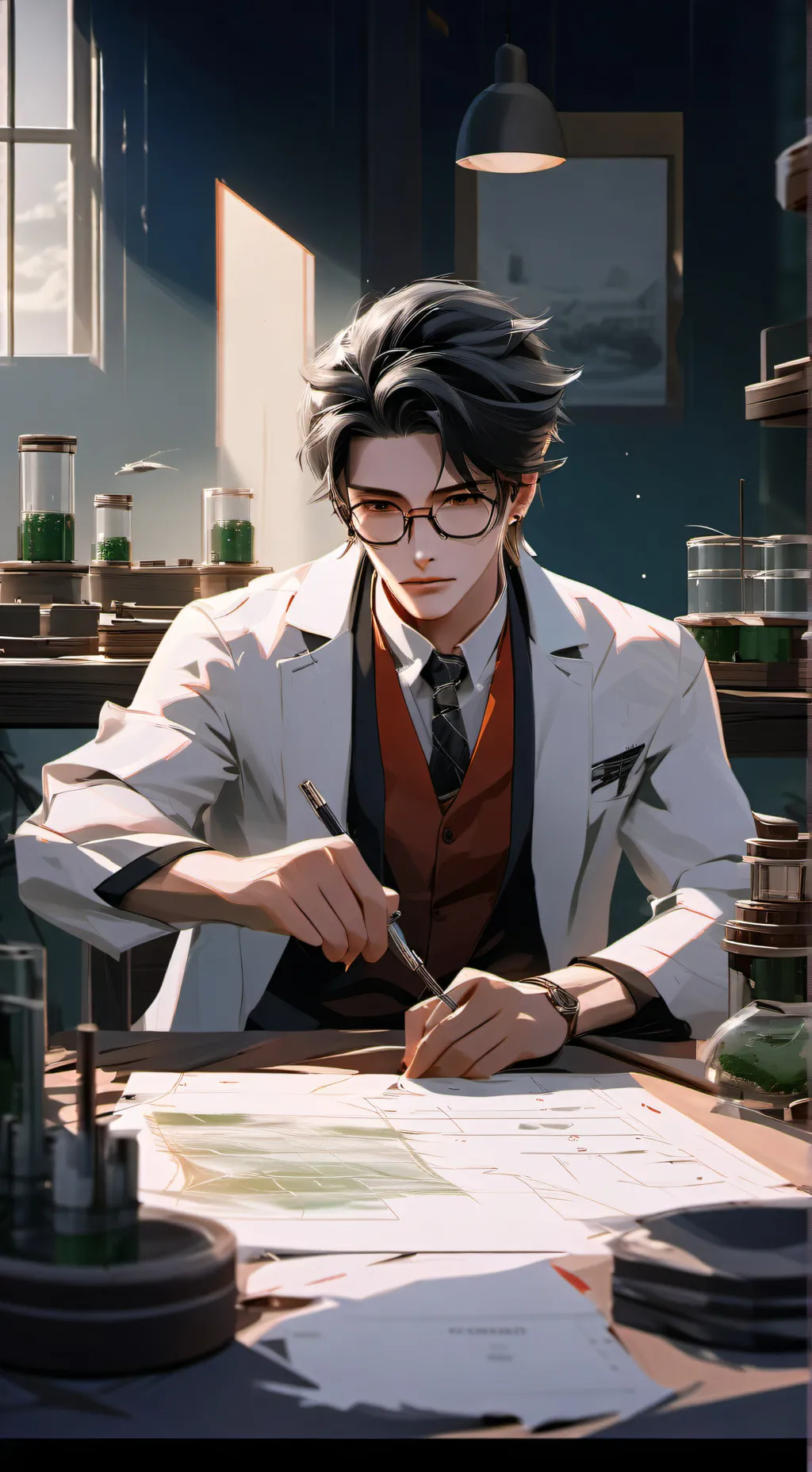 ai character: Scientist  background