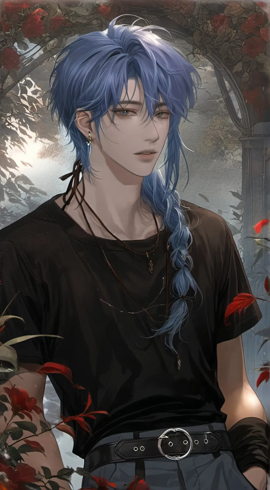 ai character: 牧野 background