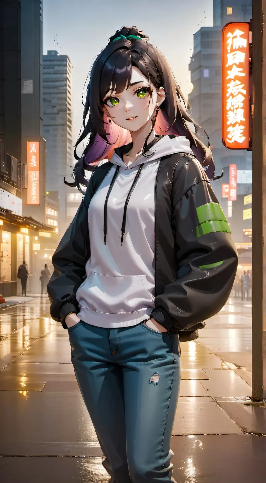 ai character: stone ocean 🦋 background