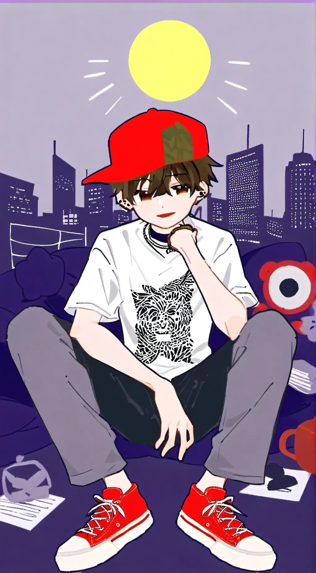 ai character: Spoiled sister  background