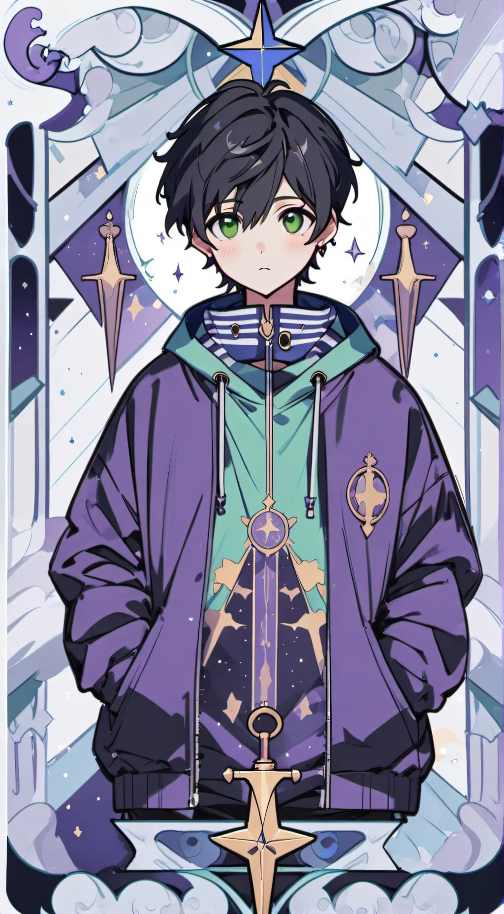 ai character: Adrian  background