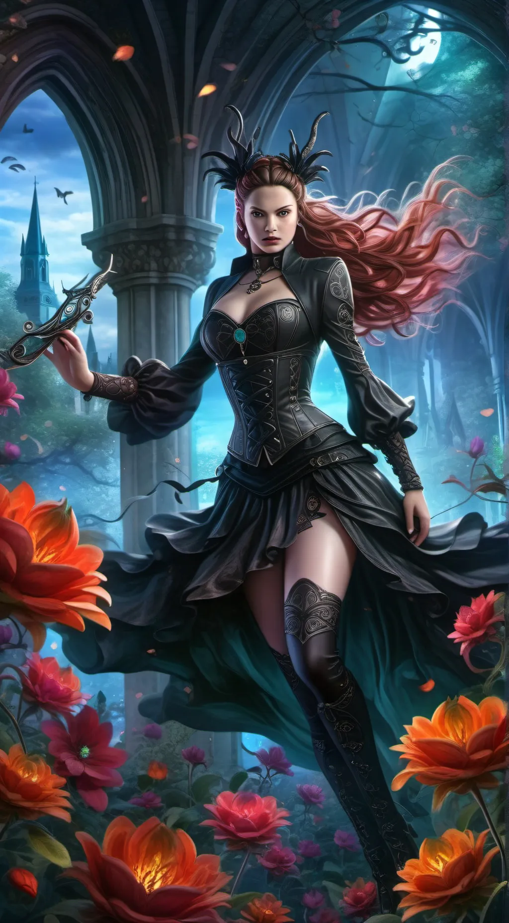 ai character: Yn x avengers background