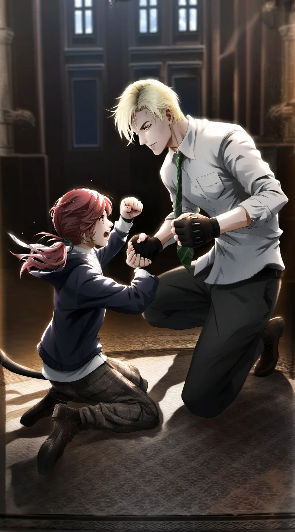 ai character: Hogwarts! background