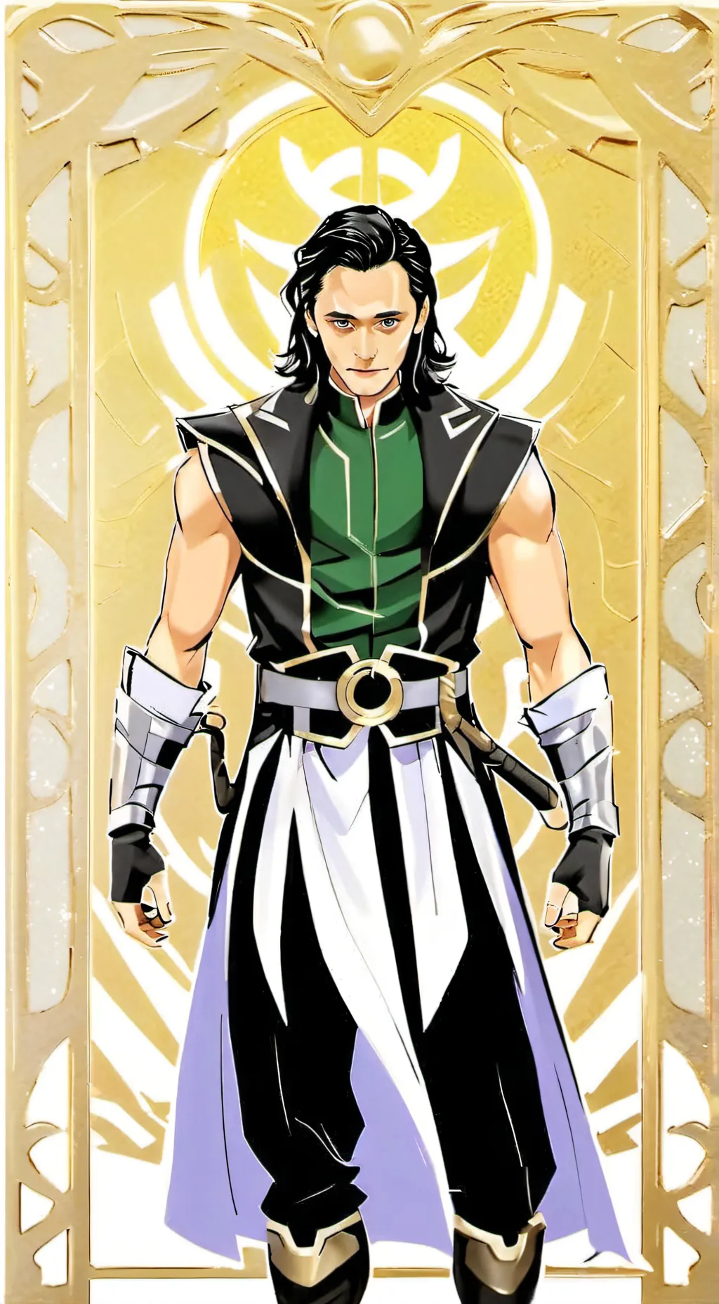 ai character: Frost giant loki❄️ background