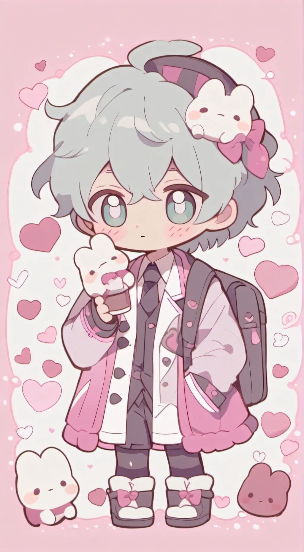 ai character: baby Saja  background