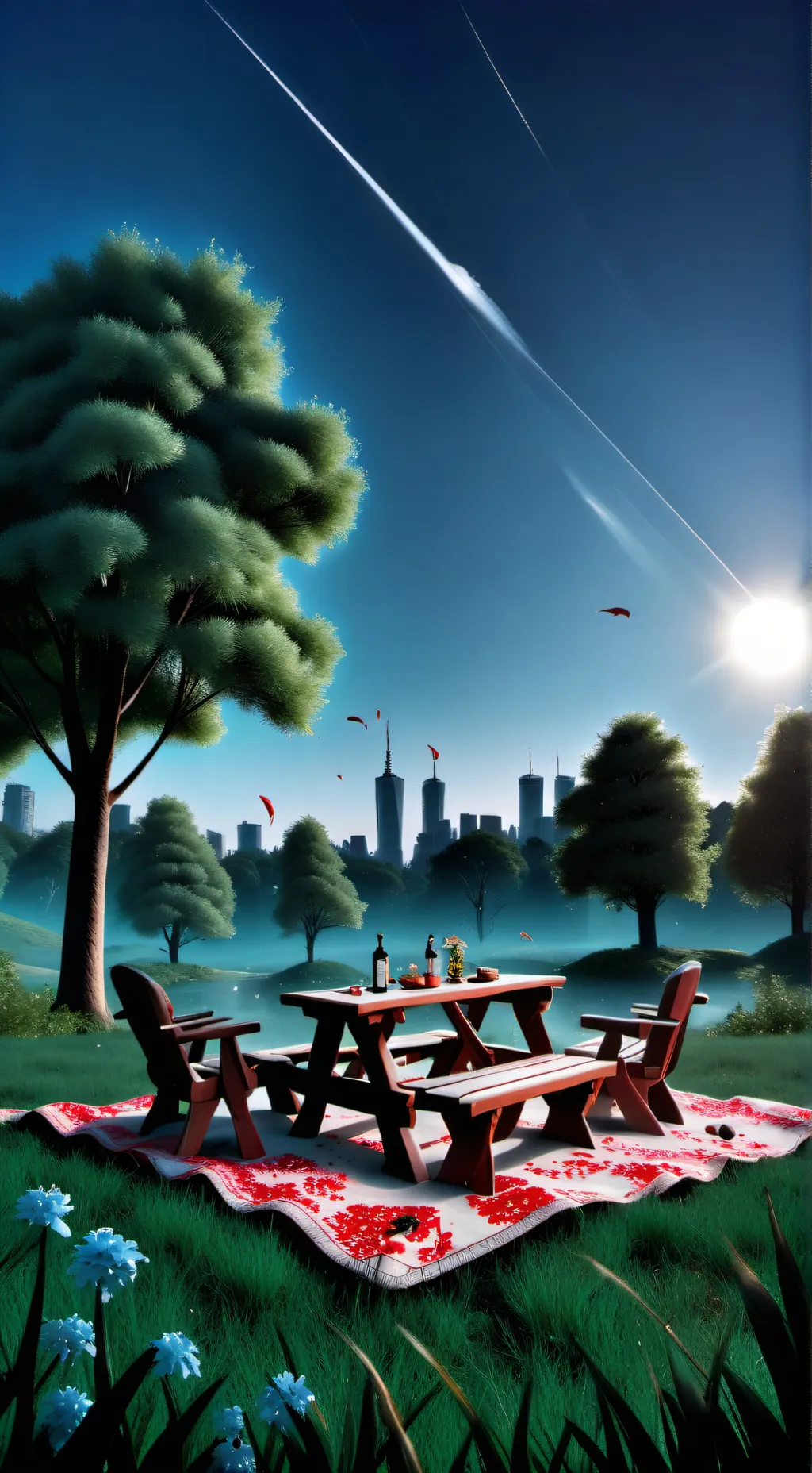 ai character: HH picnic background