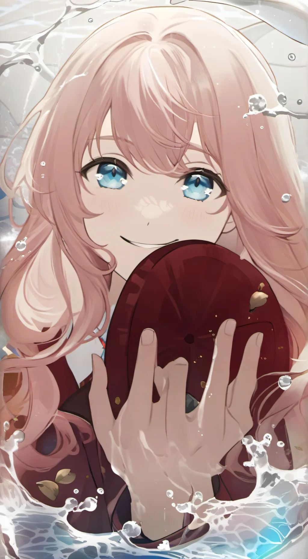 ai character: Whale Spirit Splashy background