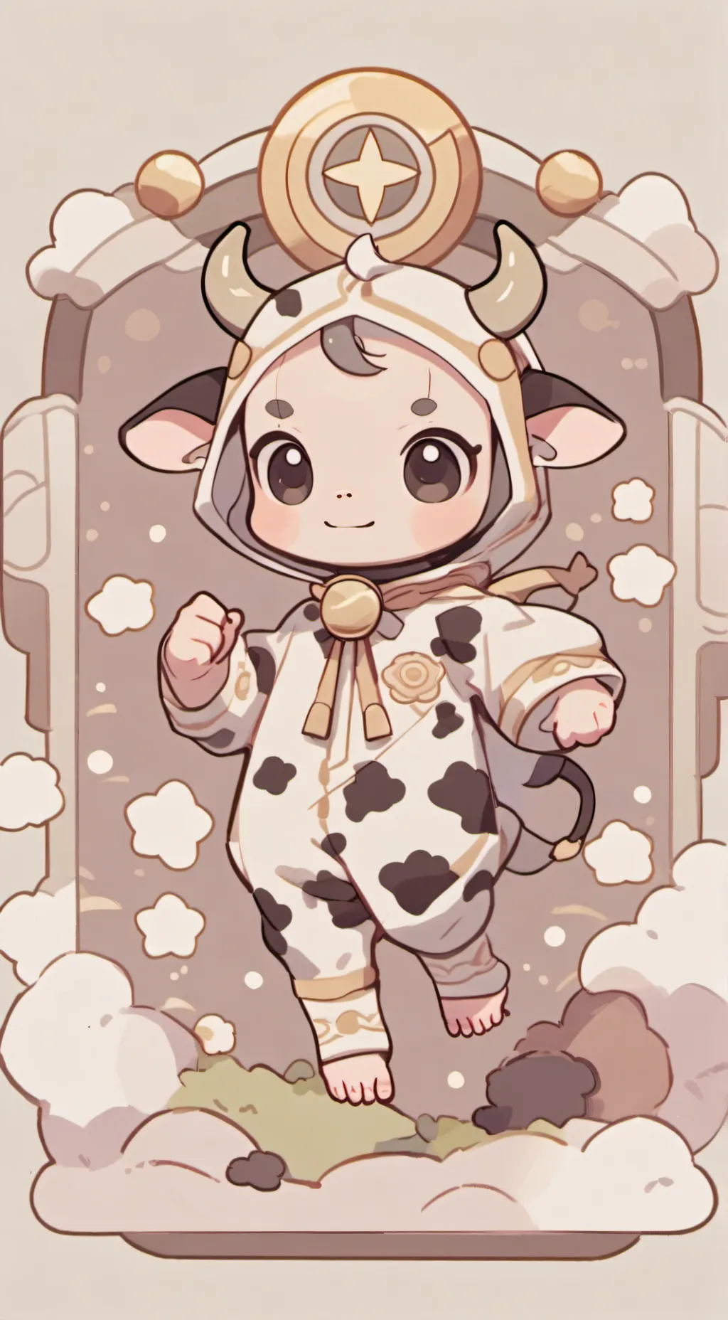 ai character: Mr sun trying to t background
