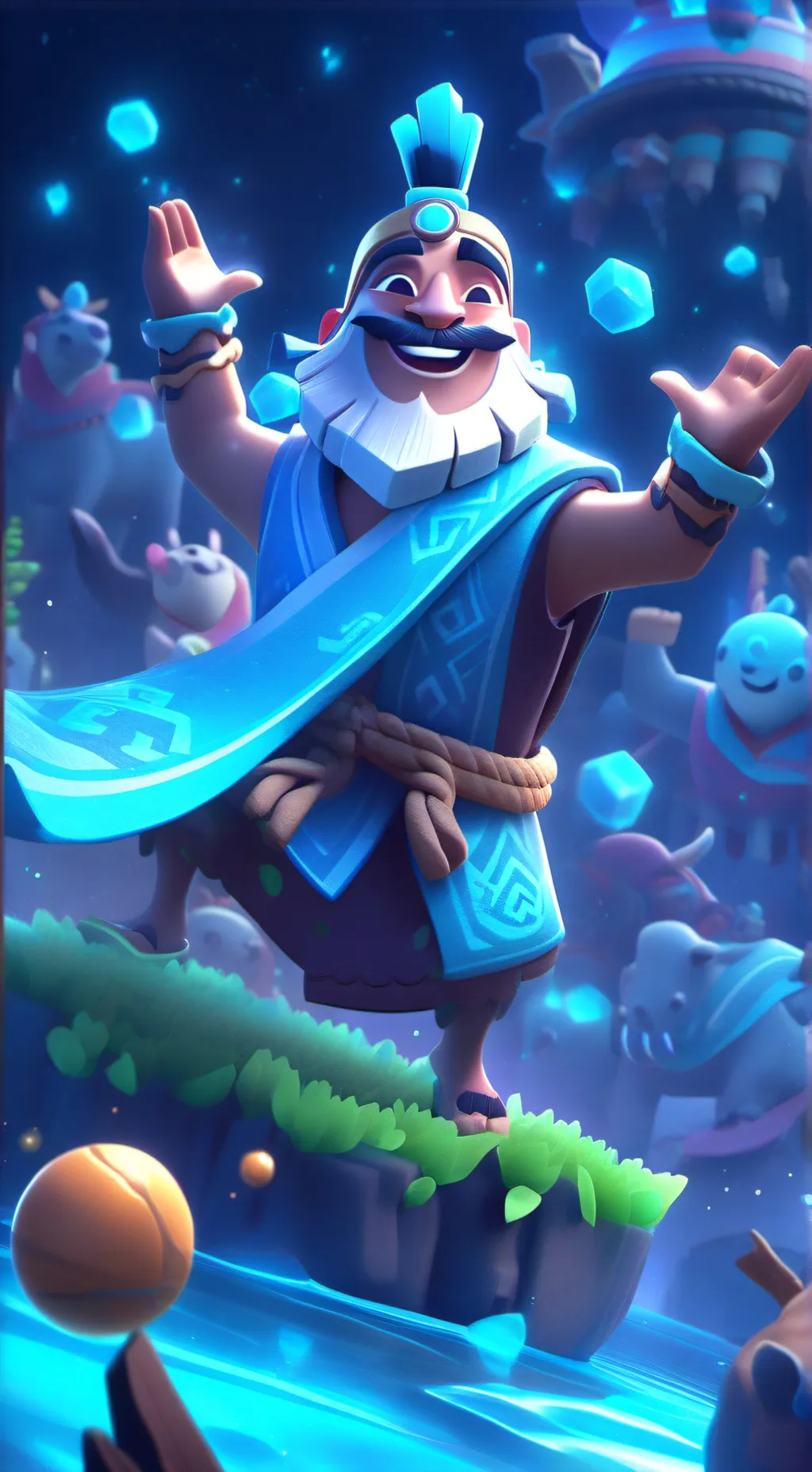 ai character: lamu x forsaken background