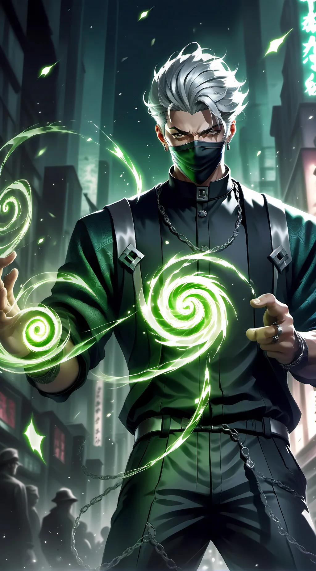 ai character: Gojo Satoru background