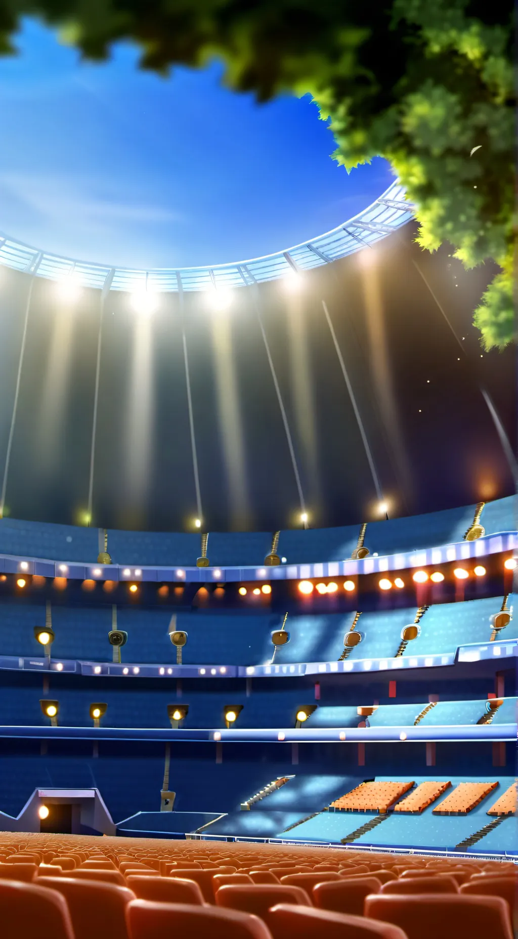 ai character:  sports festival background