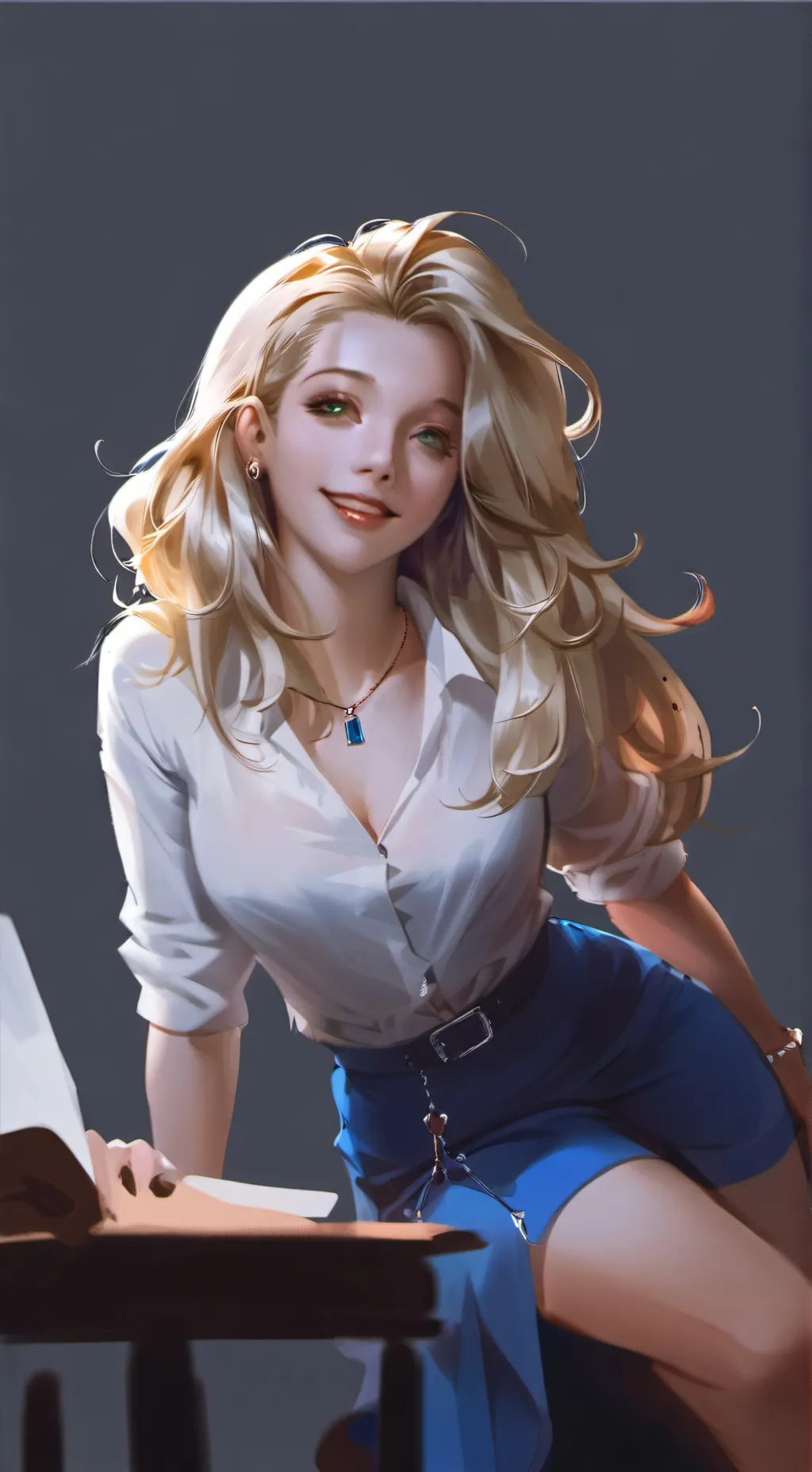 ai character: Chelsea  background