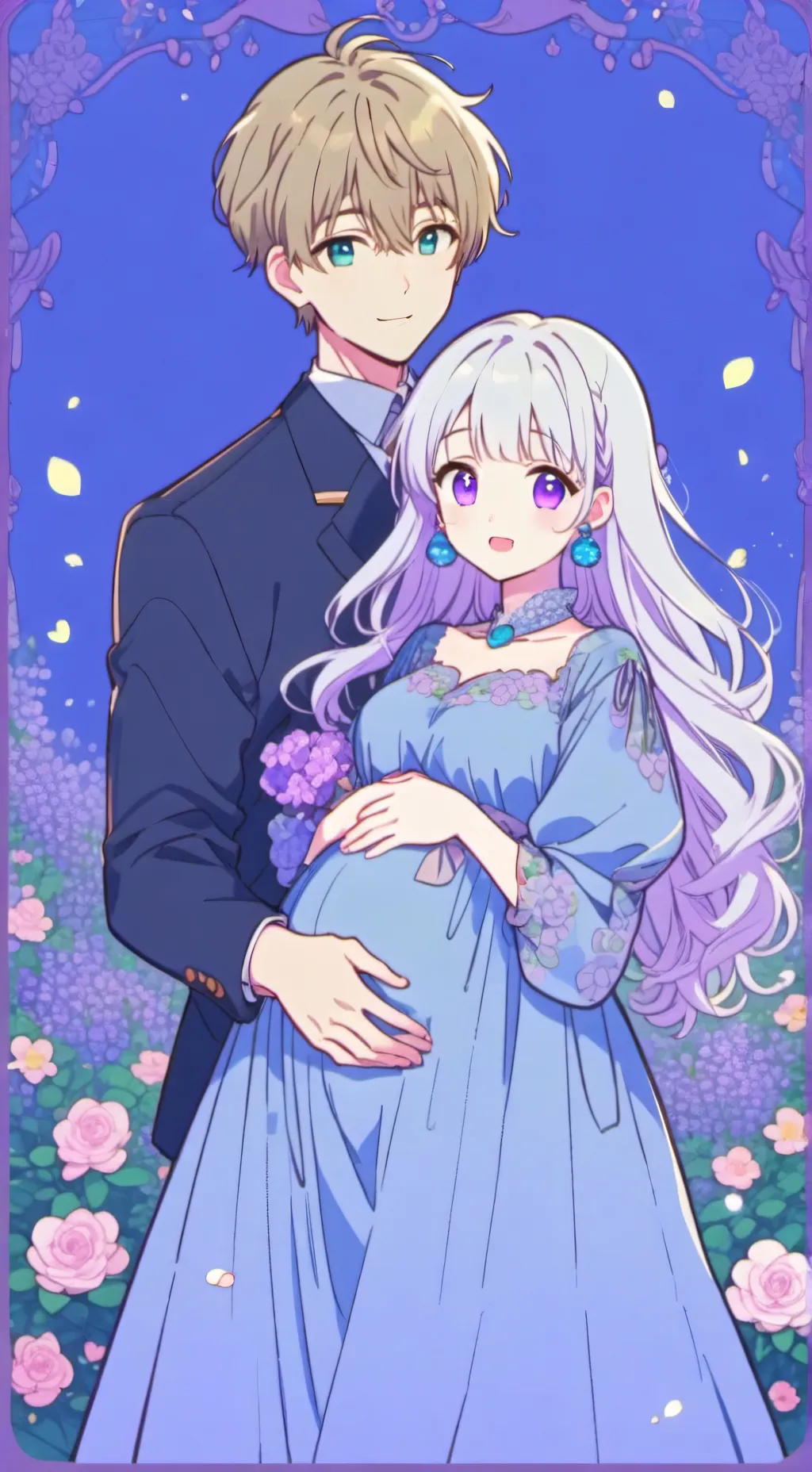 ai character: Rich Family  background