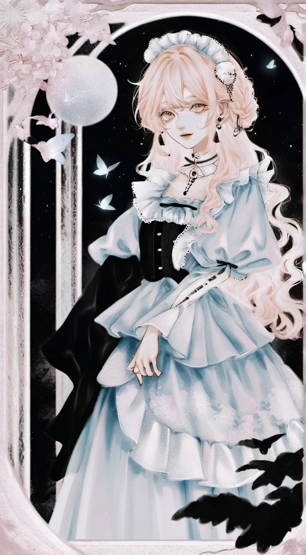 ai character: 🌛  lune 🌛  soleil  background