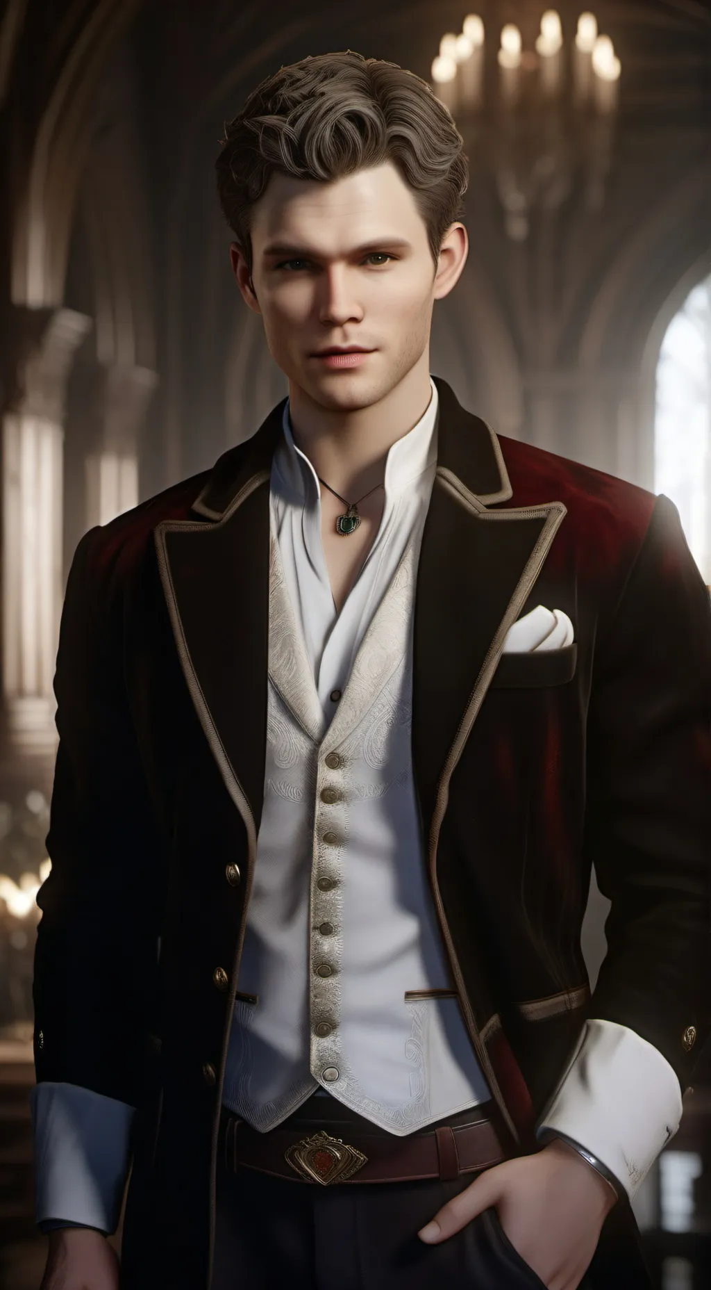 ai character: Klaus Mikealson  background
