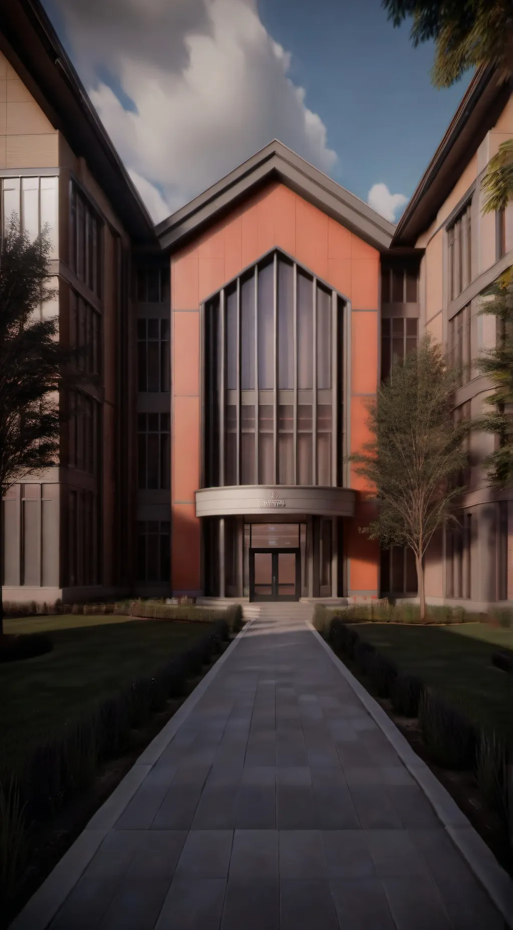 ai character: Hybrid school background