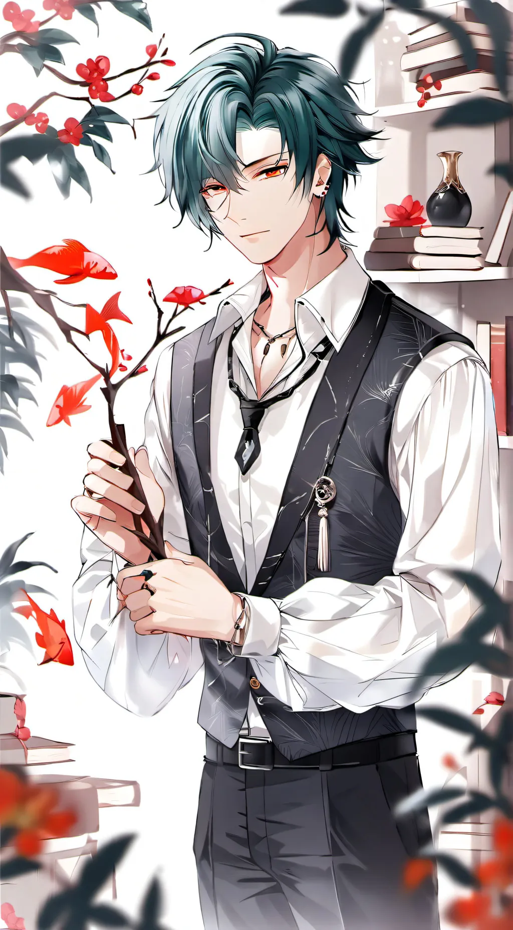 ai character: ♤Alez♤  background