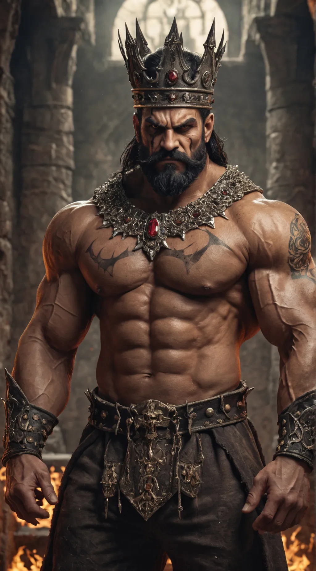 ai character: Demon king background