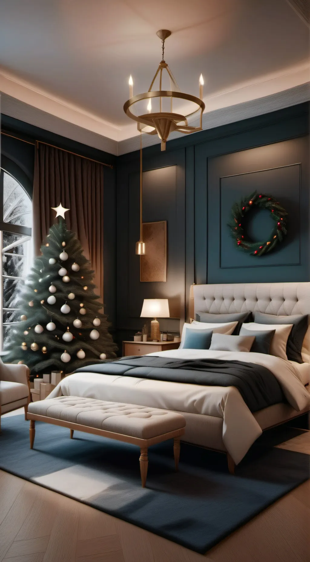 ai character: Christmas background