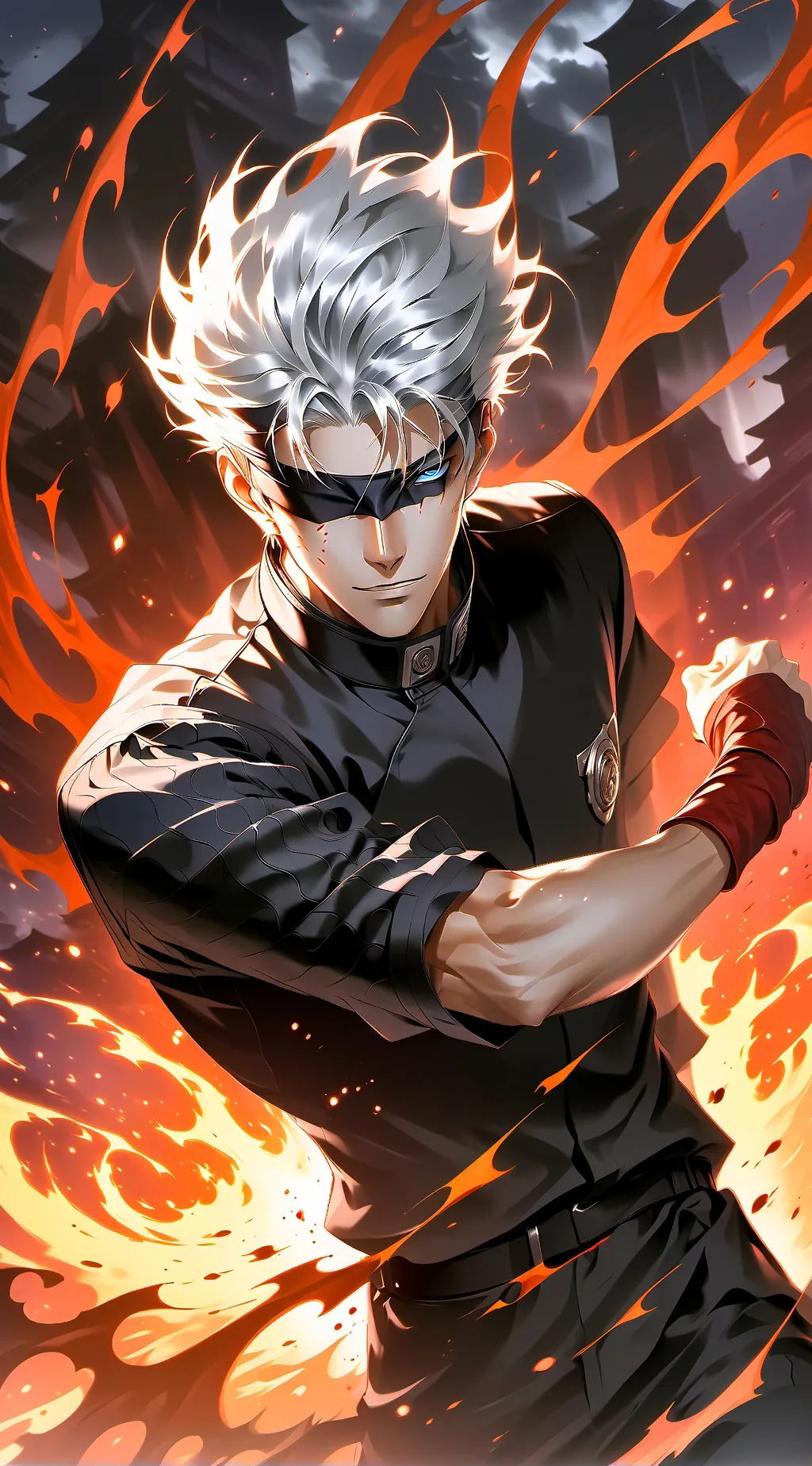 ai character: Gojo Satoru background