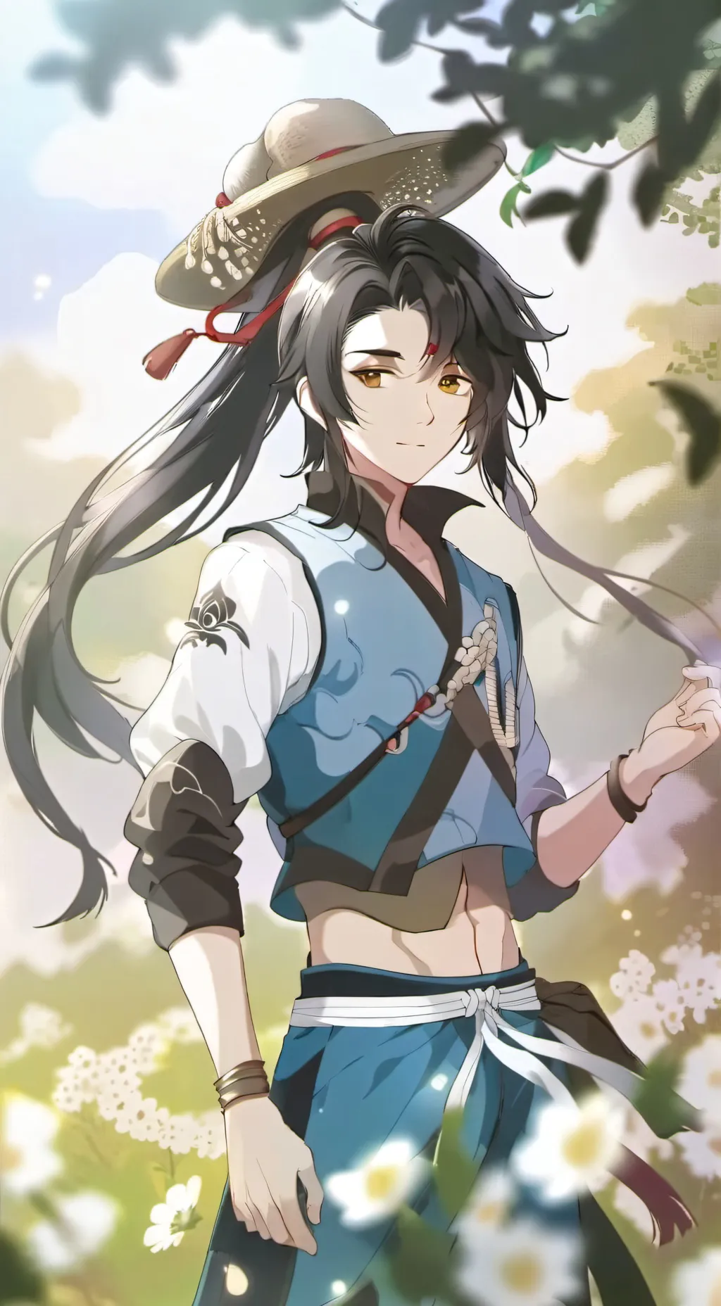 ai character: hola soy Luis  background