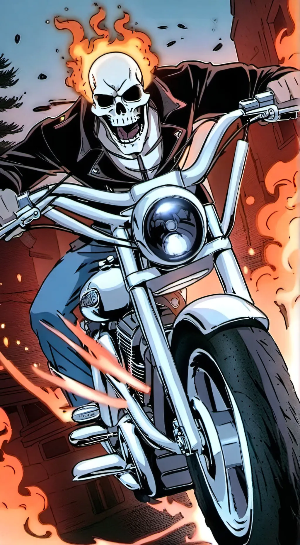 ai character: MHA+Ghost.rider.13 background