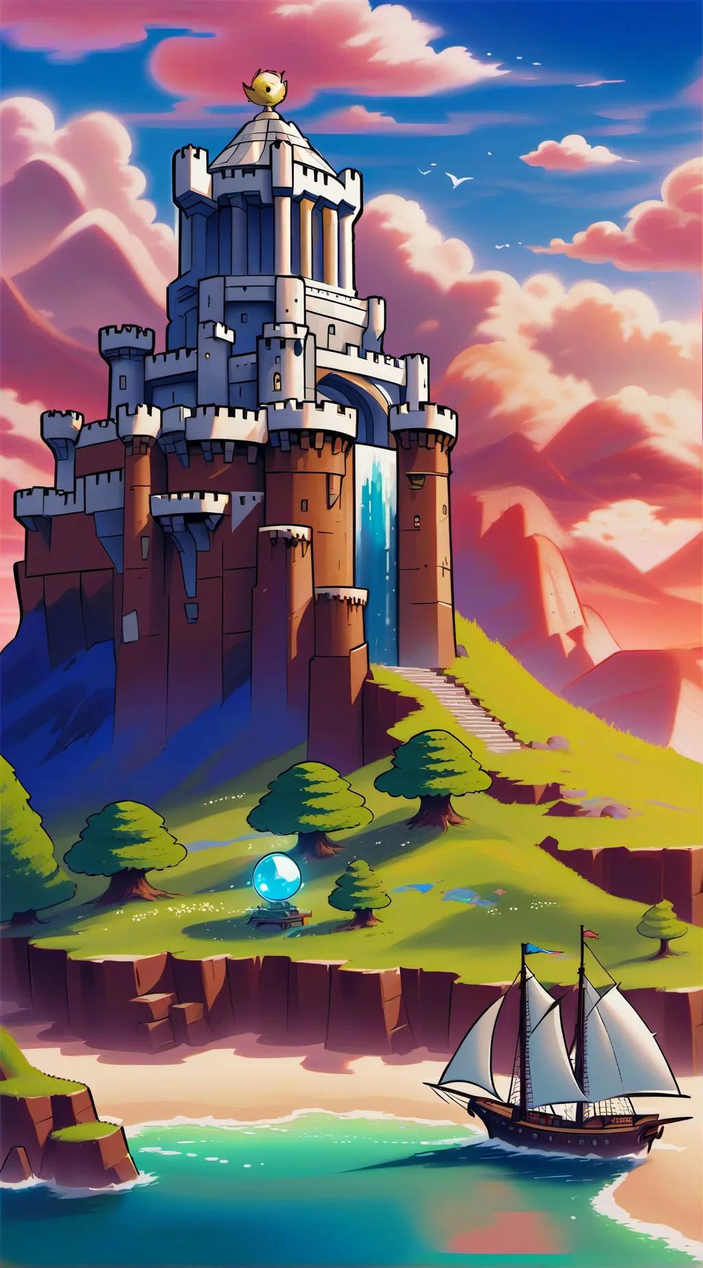 ai character: castillo de Ganon2 background