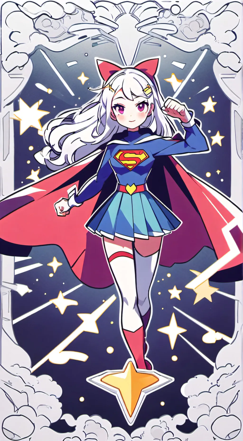 ai character: super girl background