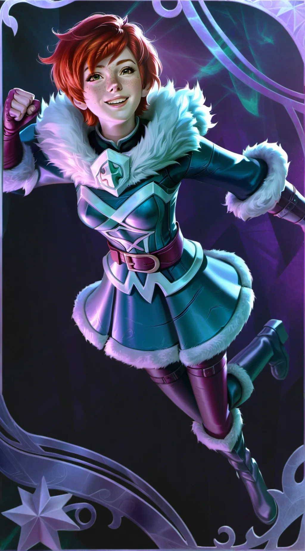 ai character: Danae Wintermaiden background