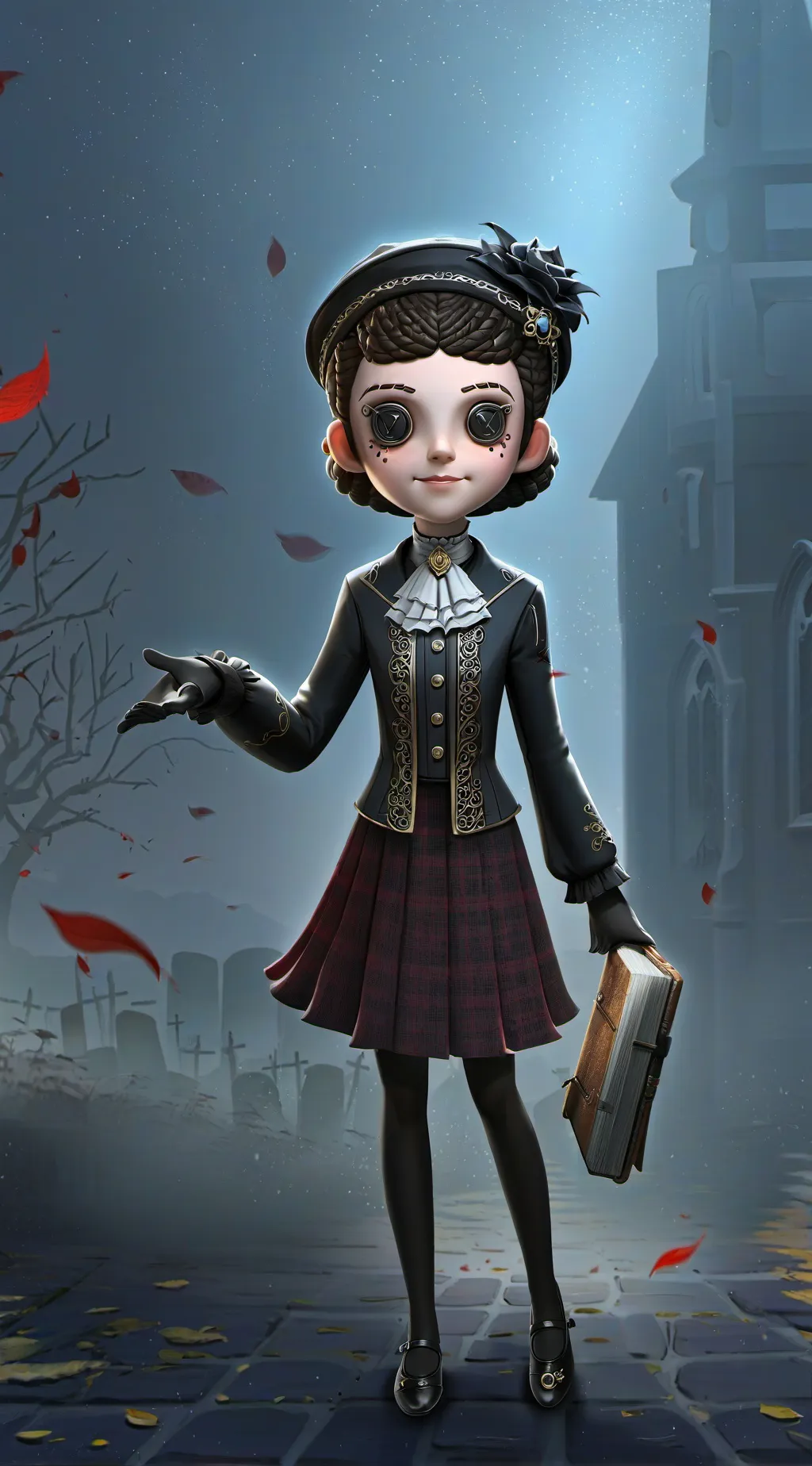 ai character: death sister background