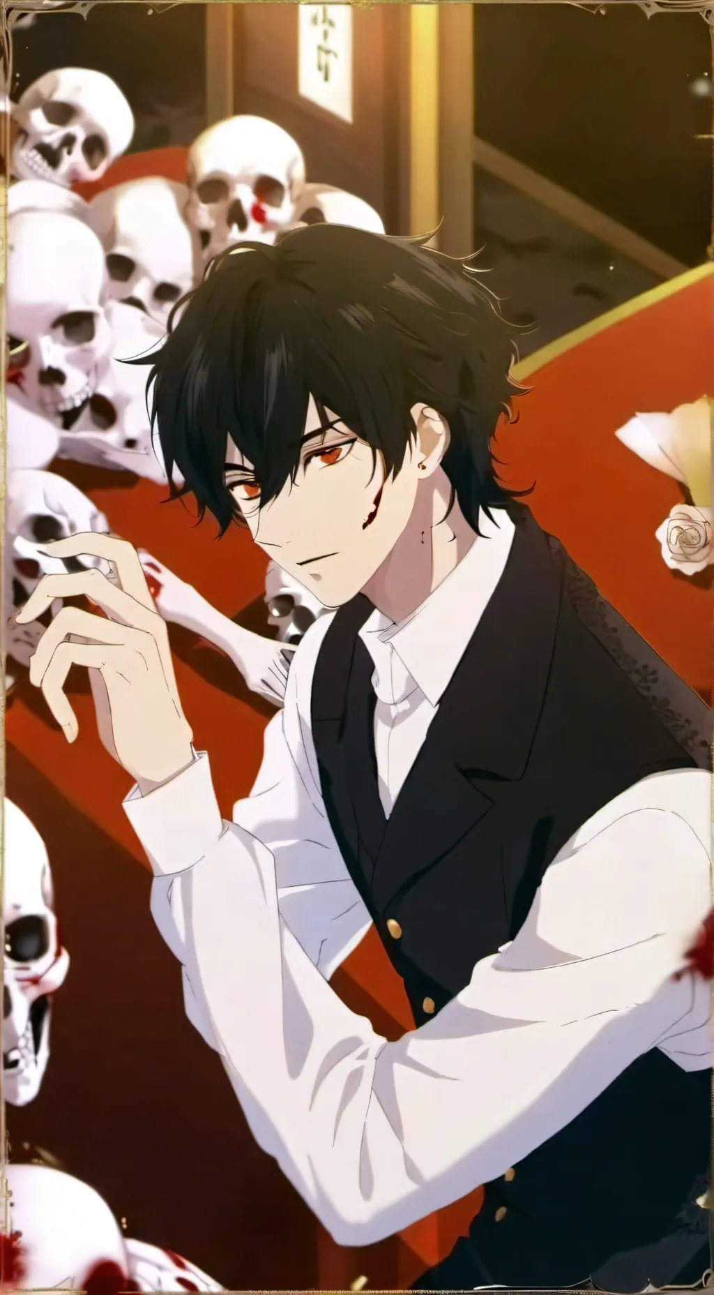 ai character: Max:   background