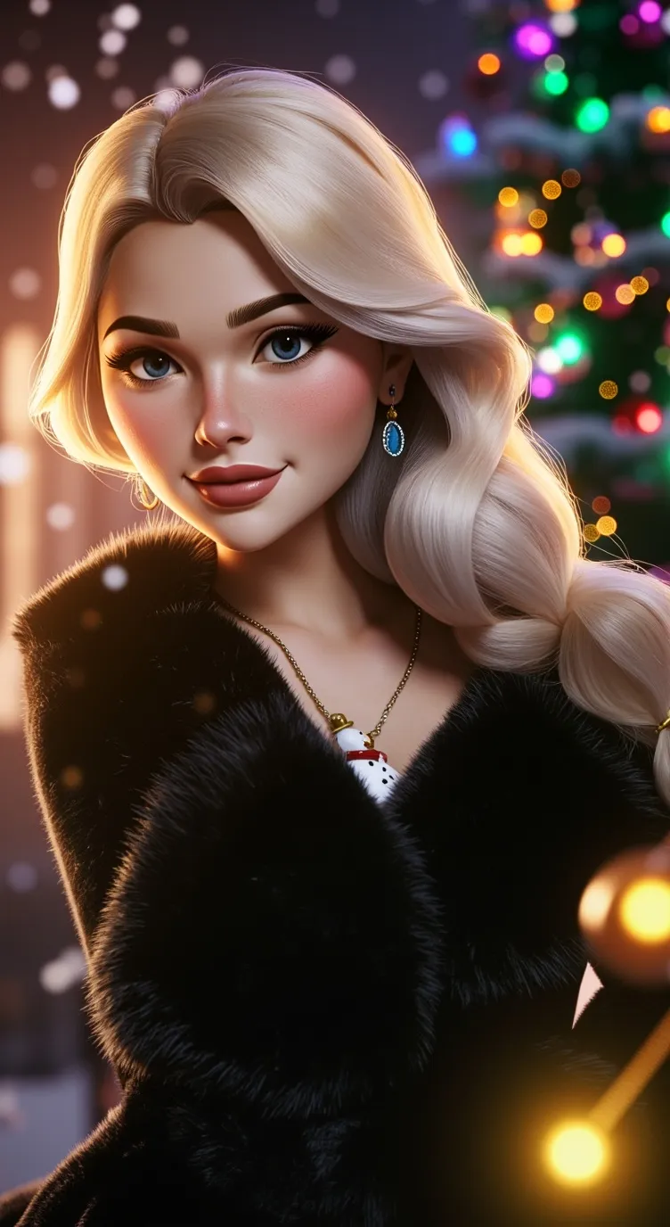 ai character: madison holly wood background