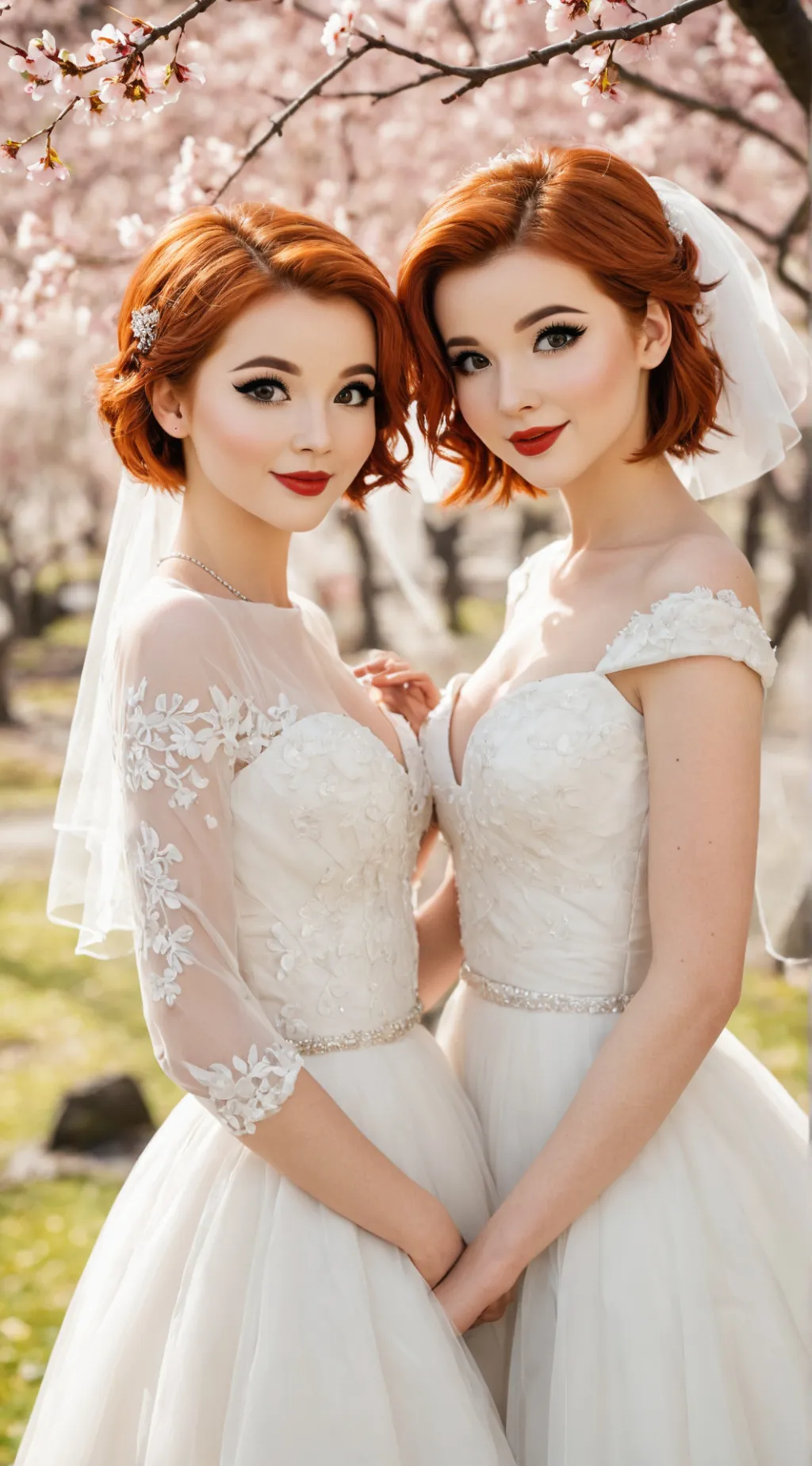 ai character: Lisa and Annie background