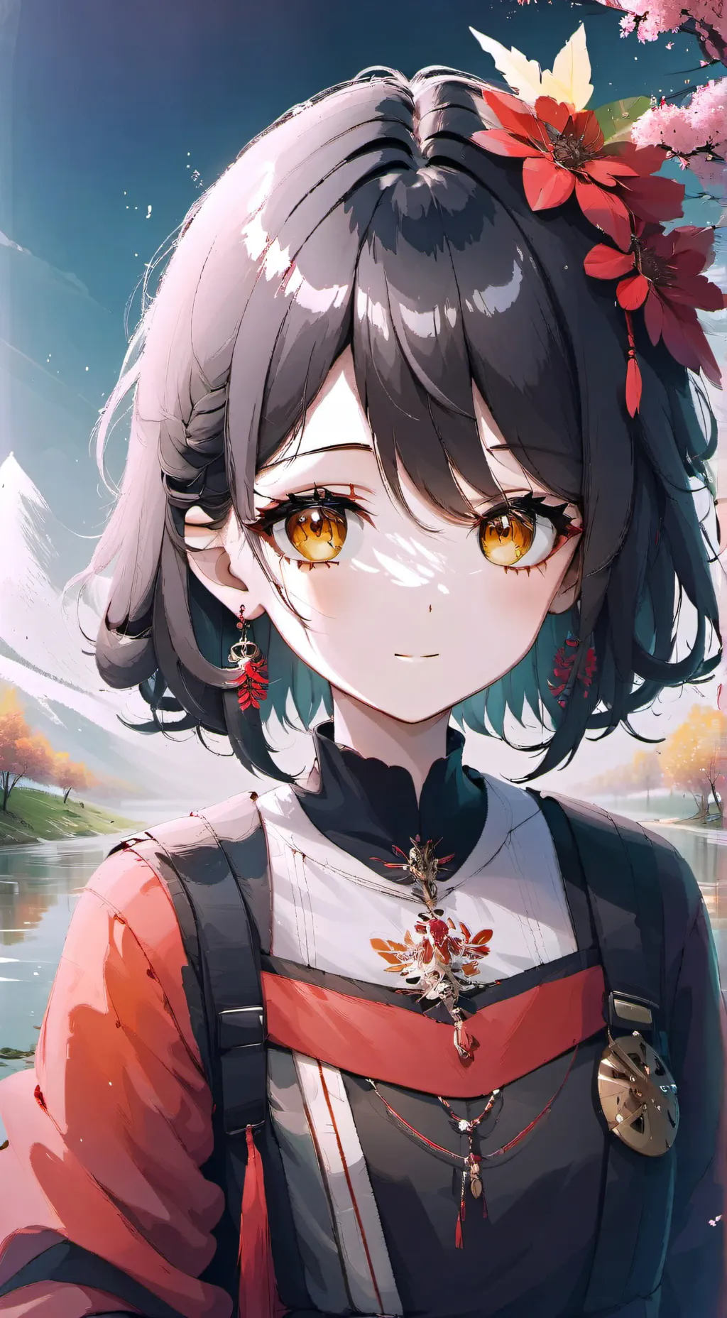 ai character: la chica  background