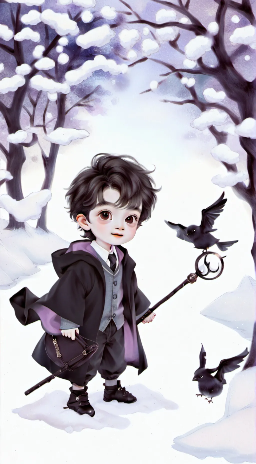 ai character: baby Harry Potter background