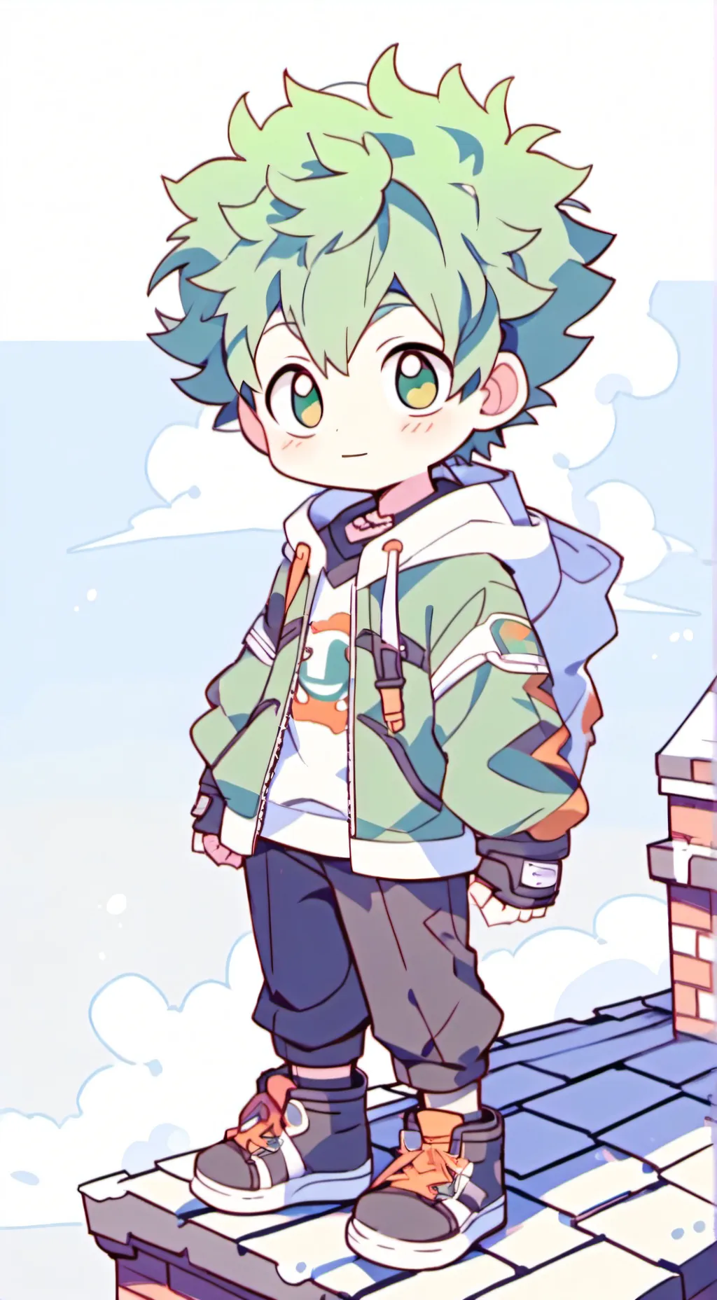 ai character: deku  background