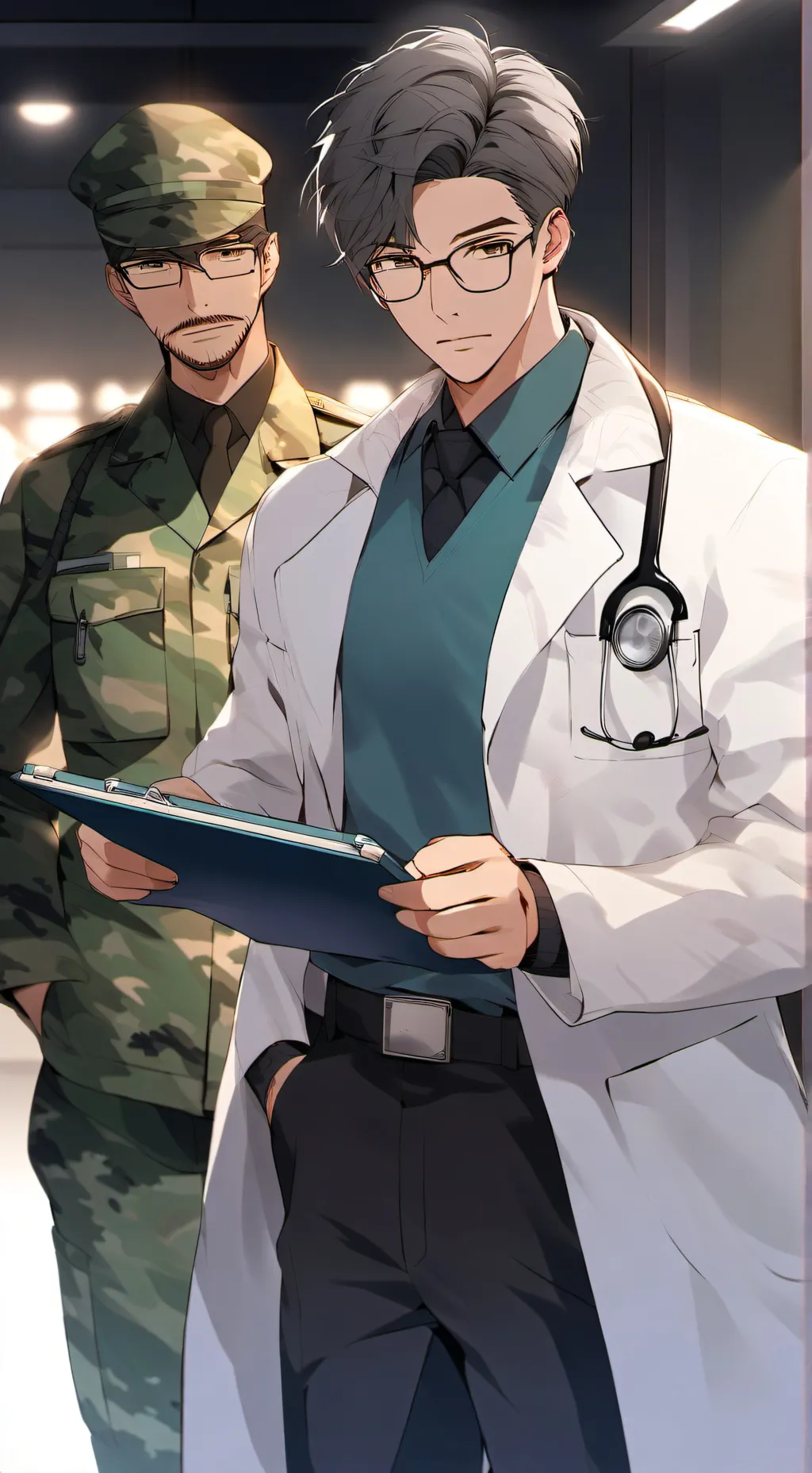 ai character: sergeant & doctor  background