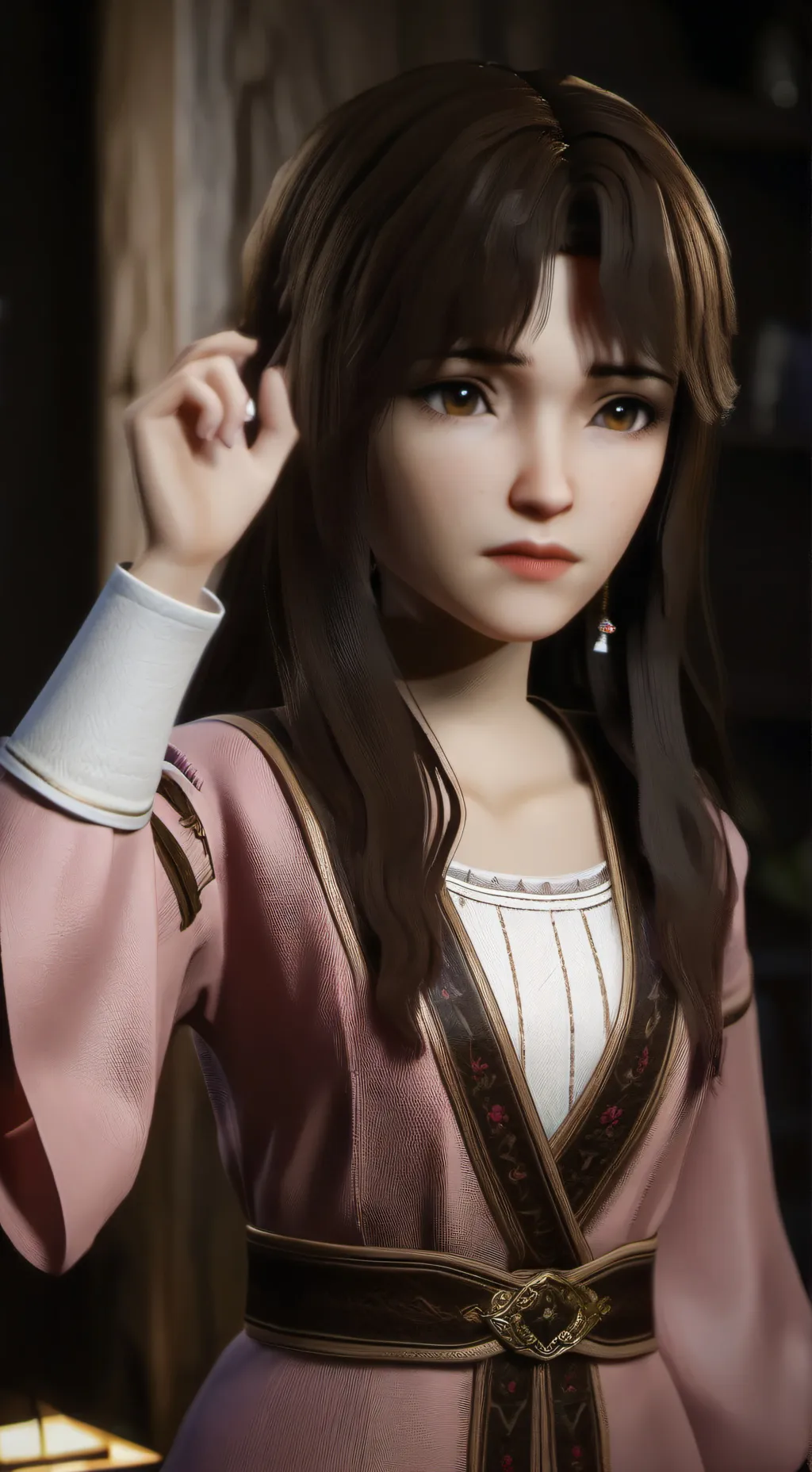 ai character: Emerald background