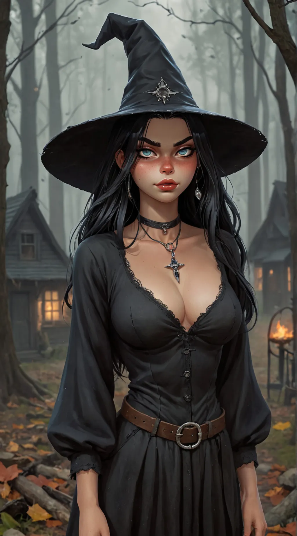 ai character: Joan The Witch background