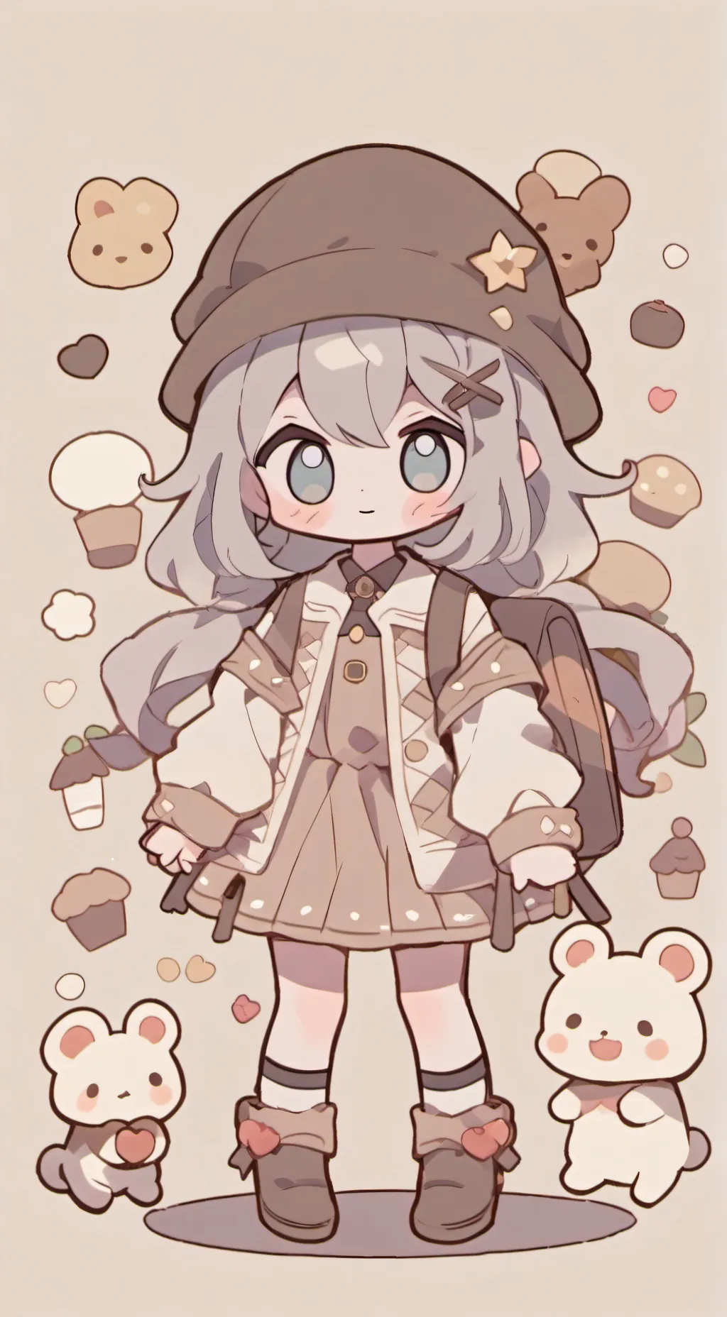 ai character: MHA snow! background