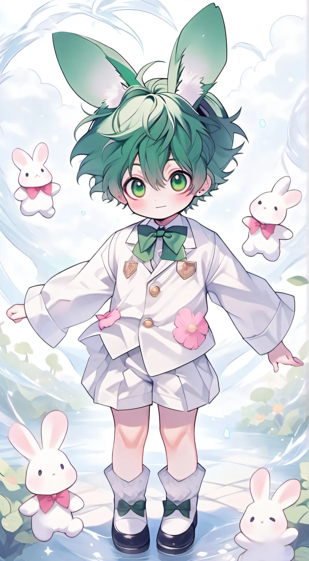 ai character: bunny deku background