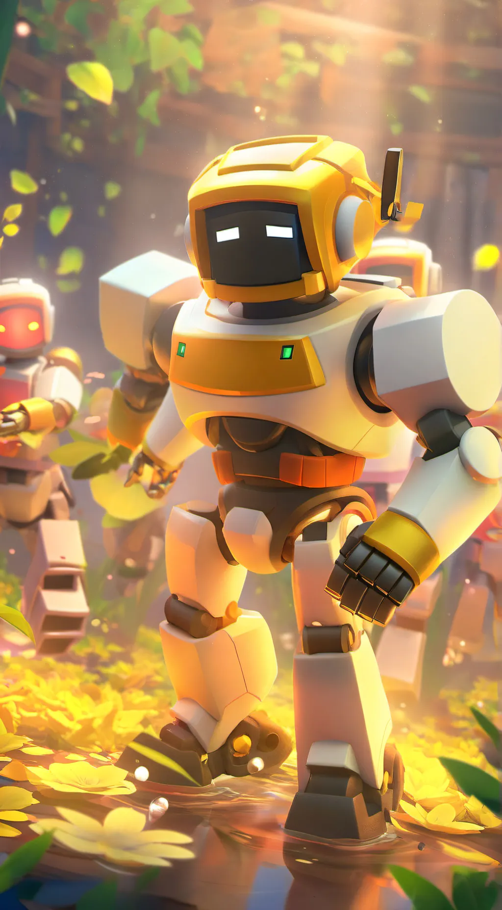 ai character: Roblox robot background