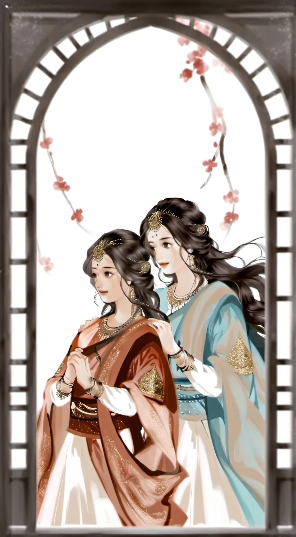 ai character: Emma and Ella  background