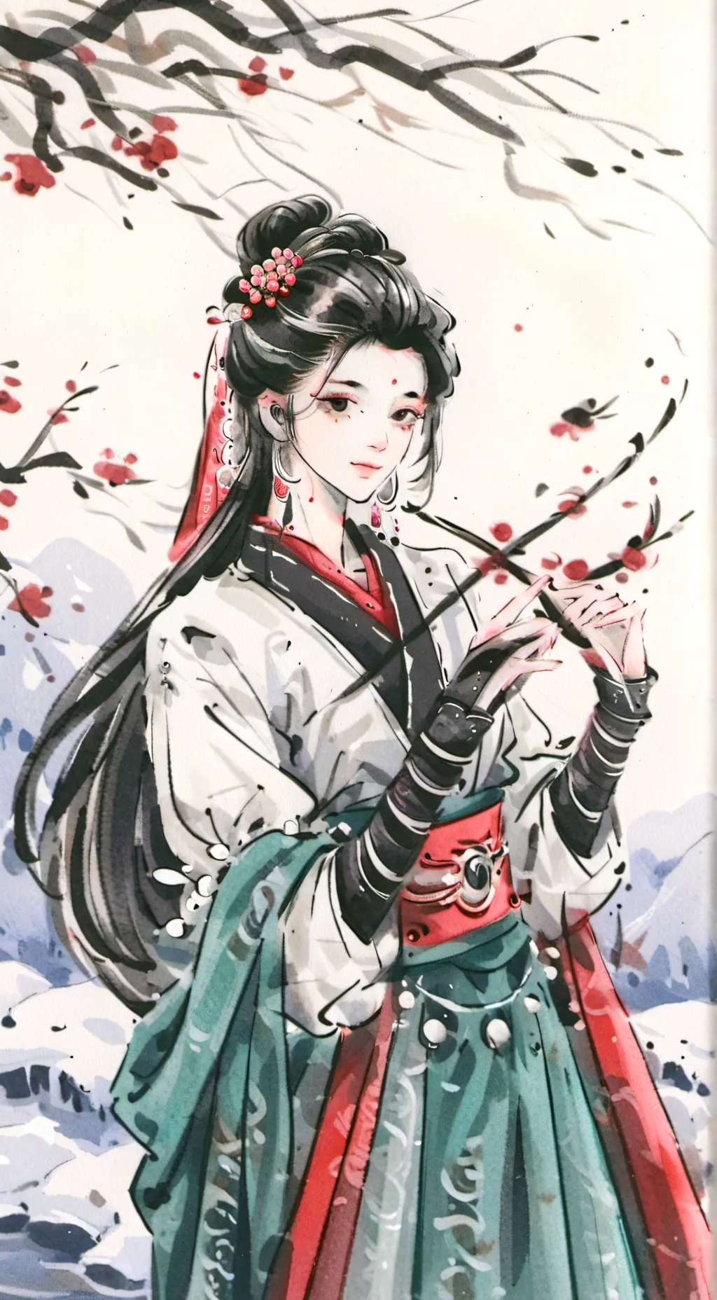 ai character: Shadow of the rose background