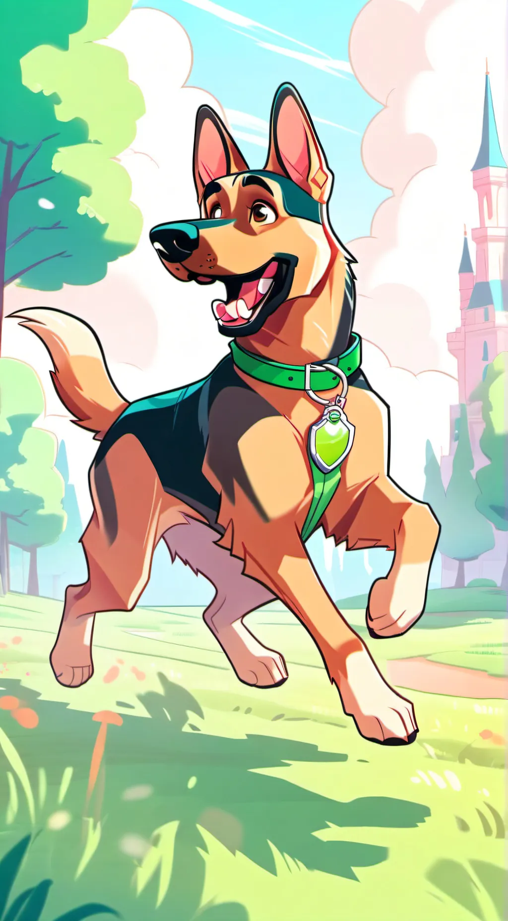 ai character: Rocky background